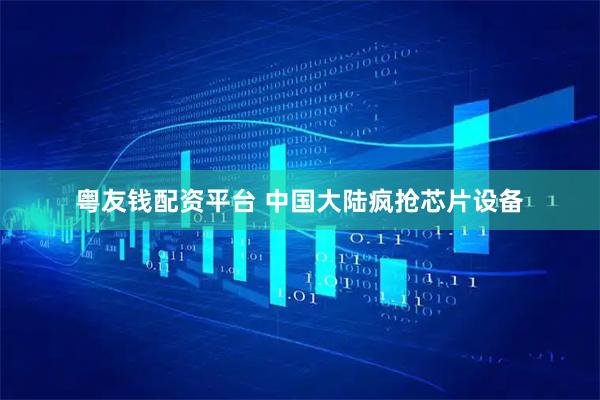 粤友钱配资平台 中国大陆疯抢芯片设备