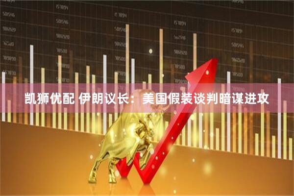 凯狮优配 伊朗议长：美国假装谈判暗谋进攻