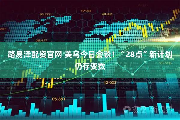 路易泽配资官网 美乌今日会谈！“28点”新计划仍存变数